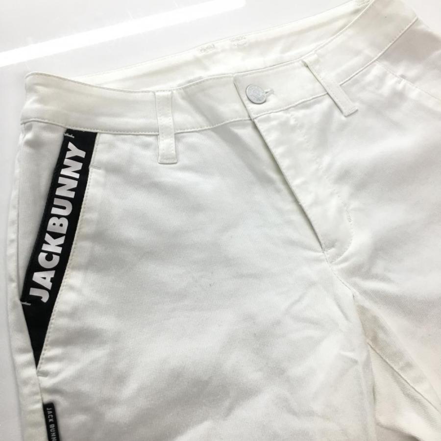 Jack Bunny!!（ジャックバニー） パンツ 白 ロゴプリント レディース 0