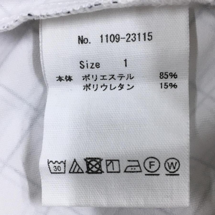 CPG GOLF - 【超美品】CPG 長袖ハイネックプルオーバー 白×黒×薄墨色 総柄 のど頚ロゴタイプ レディース 1(S) ゴルフ御召しもの CPG