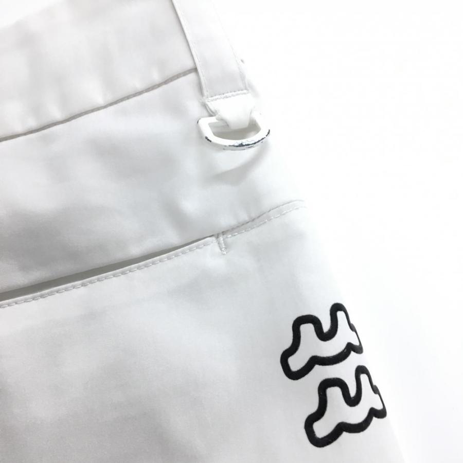 muta MARINE（ムータマリン） ハーフパンツ 白 シンプル ロゴ刺しゅう