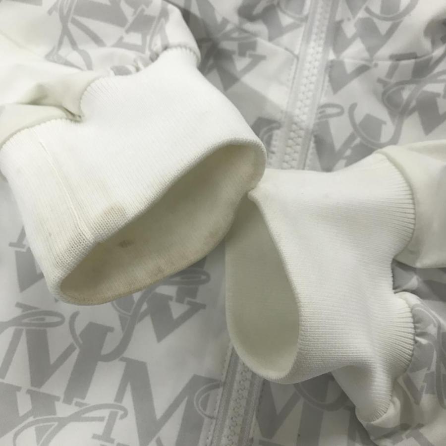 Munsingwear（マンシングウェア） ジャケットブルゾン 白×グレー ロゴ