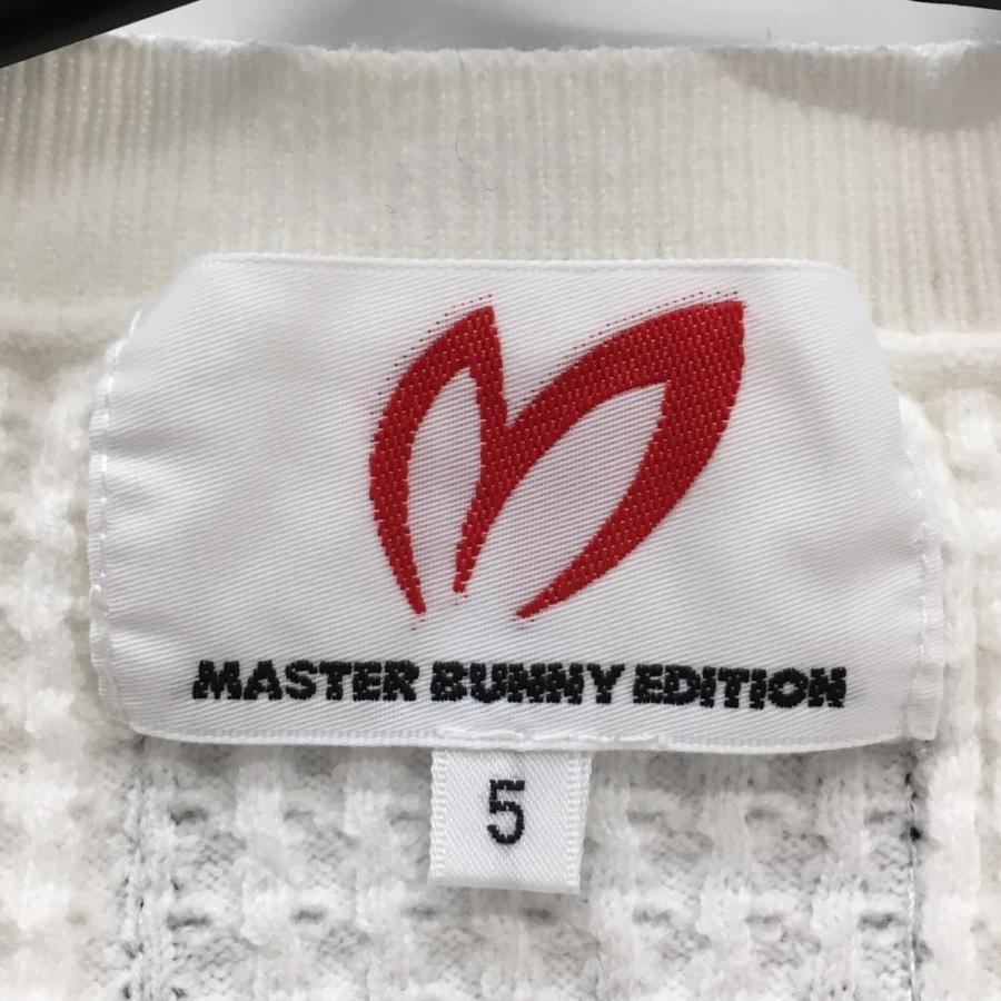 マスターバニーエディション　ゴルフニット（セーター）　ホワイト　1サイズ　ロゴ サイズ：6 MASTER BUNNY EDITION マスターバニーエディション 2025年