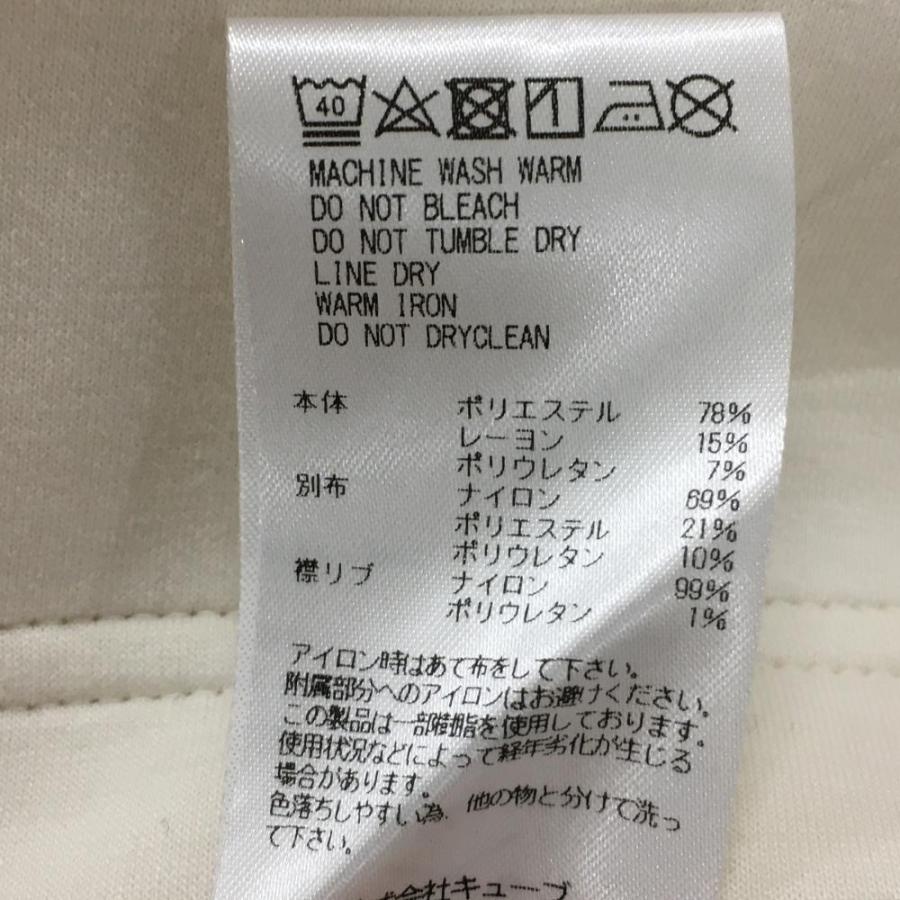 【美品】マークアンドロナ ハイネックワンピース 白×黒 ダンボールニット調 レディース 38(M) ゴルフウェア 2024年モデル MARK＆LONA_5