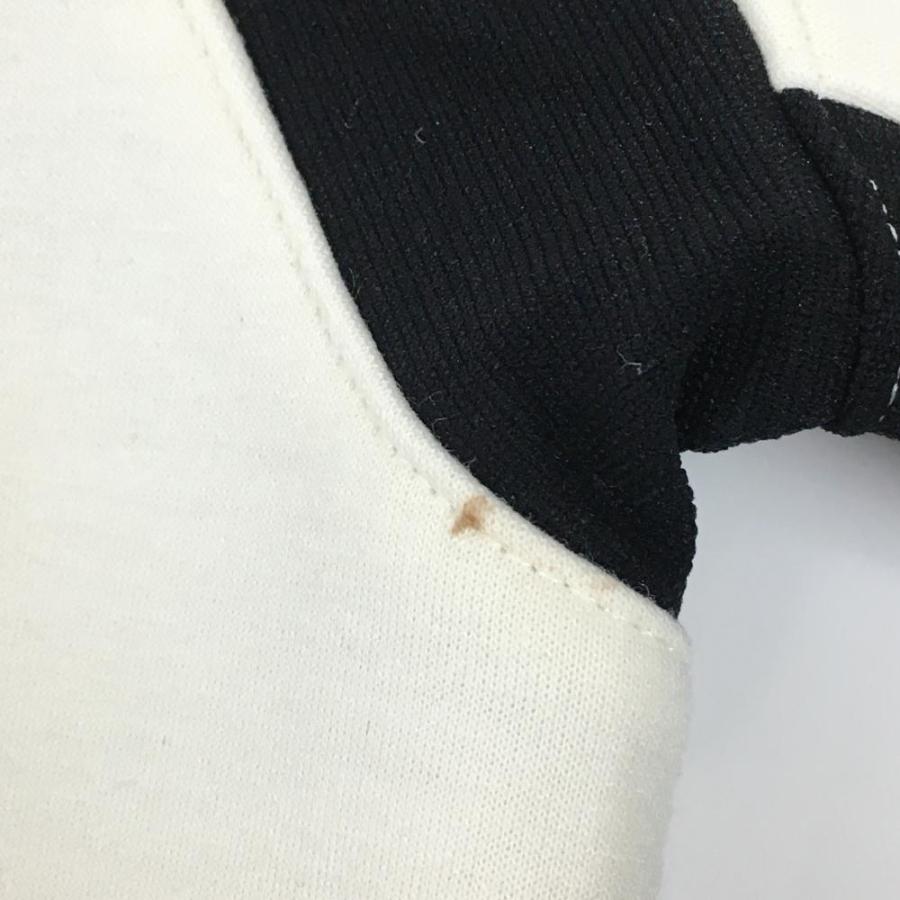 【美品】マークアンドロナ ハイネックワンピース 白×黒 ダンボールニット調 レディース 38(M) ゴルフウェア 2024年モデル MARK＆LONA_9