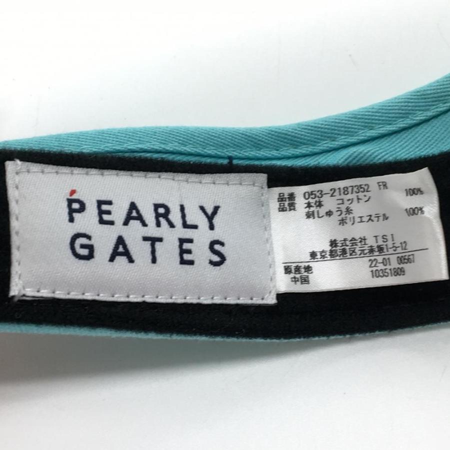 PEARLY GATES（パーリーゲイツ） サンバイザー ライトブルー ニコ