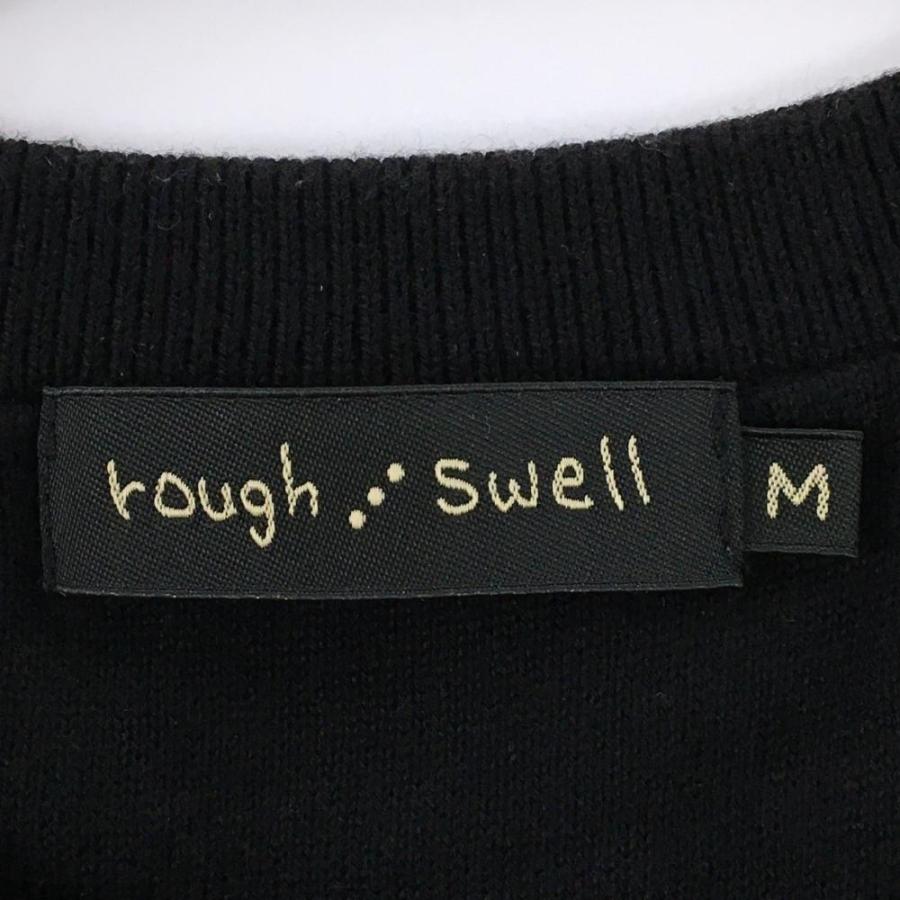 ラフ&スウェル（rough&swell） ラフアンドスウェル ニットベスト 黒×白