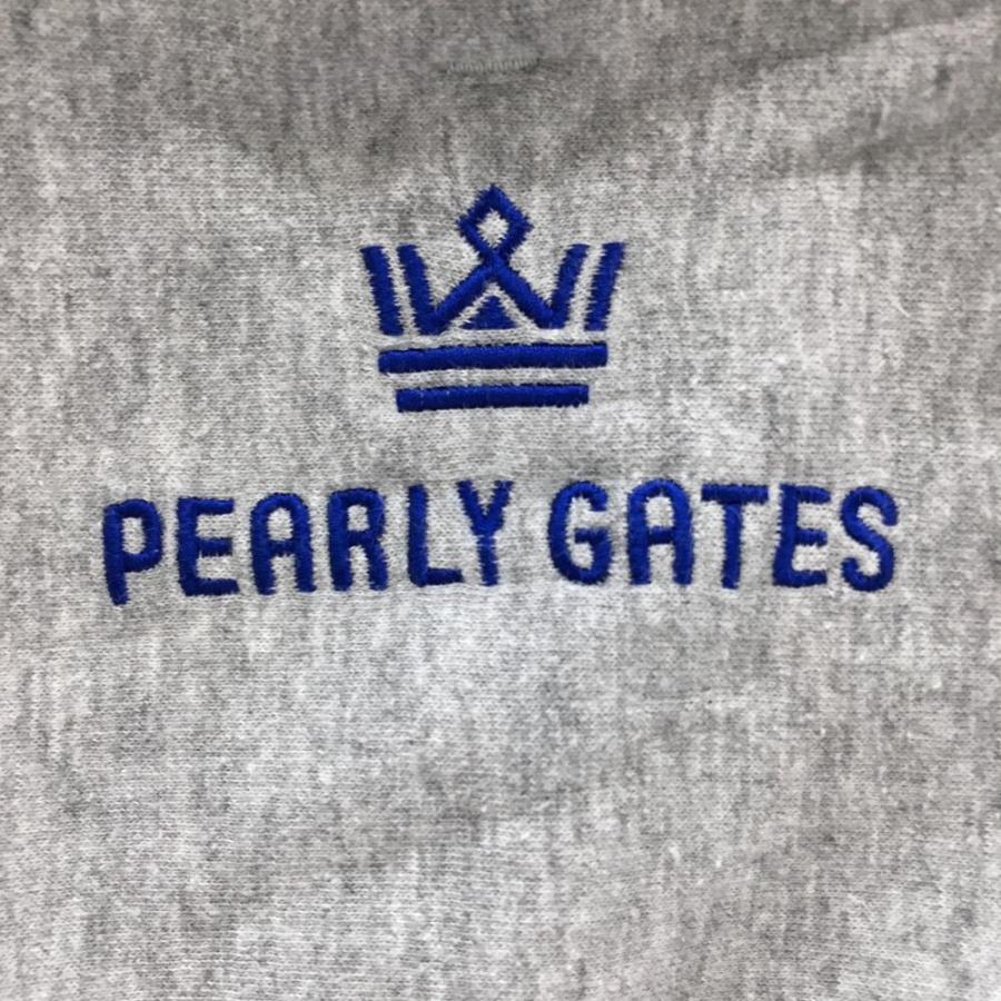 パーリーゲイツ　グレー杢ロゴパーカー PEARLY GATES（パーリーゲイツ） 【美品】パーリーゲイツ スウェット