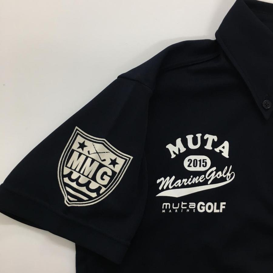 muta MARINE（ムータマリン） 半袖ポロシャツ ネイビー ボタンダウン