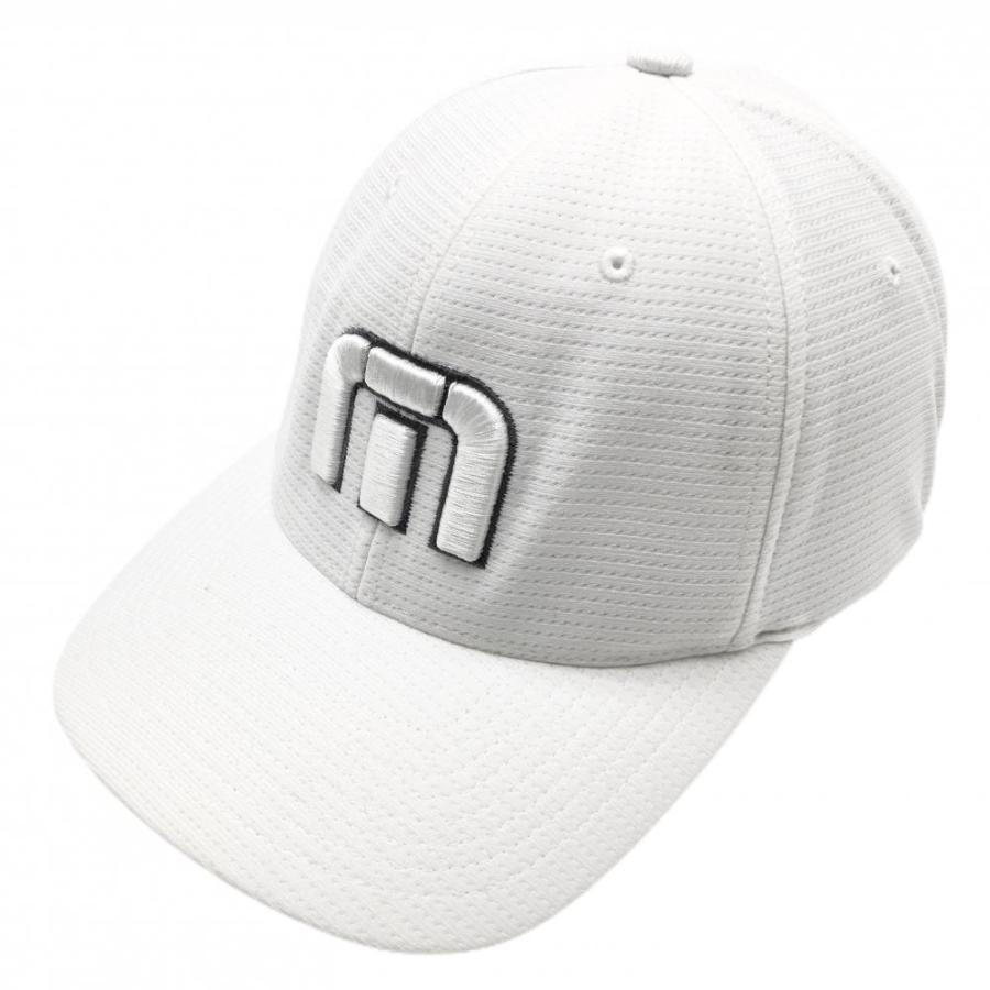 TRAVISMATHEW トラヴィスマシュー キャップ 白×グレー FLEXFIT 後ろ