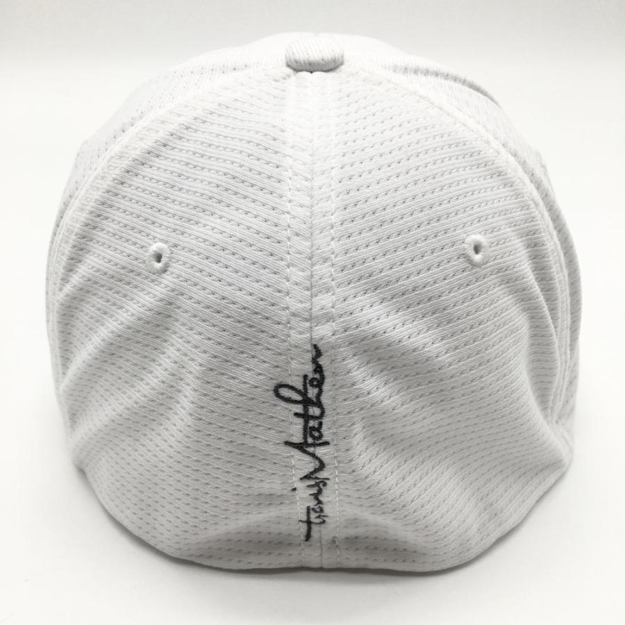TravisMathew メッシュキャップ ホワイト TRAVISMATHEW トラヴィスマシュー キャップ 白×グレー FLEXFIT 後ろ