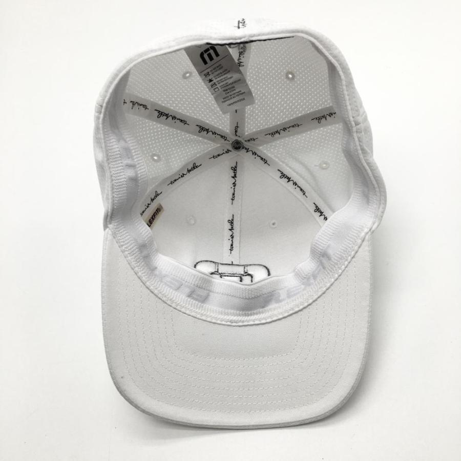 TRAVISMATHEW トラヴィスマシュー キャップ 白×グレー FLEXFIT 後ろ