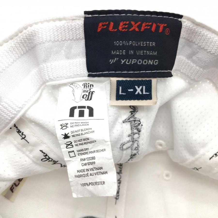 TRAVISMATHEW トラヴィスマシュー キャップ 白×グレー FLEXFIT 後ろ
