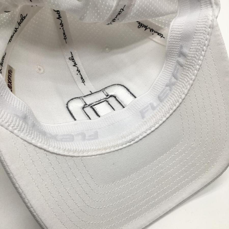 TRAVISMATHEW トラヴィスマシュー キャップ 白×グレー FLEXFIT 後ろ