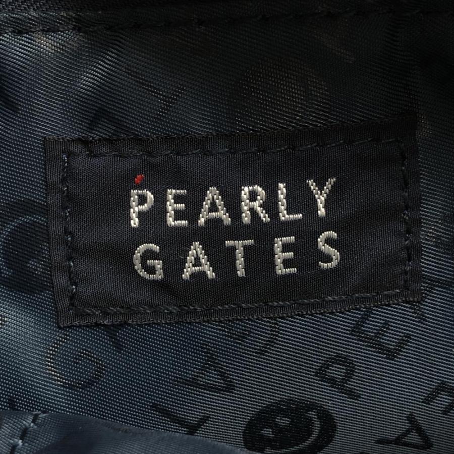 PEARLY GATES（パーリーゲイツ） カートバッグ 白×ダークネイビー 総柄