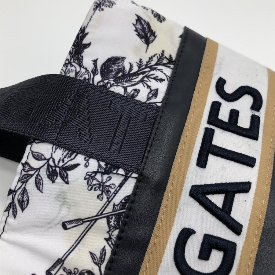 PEARLY GATES（パーリーゲイツ） カートバッグ 白×ダークネイビー 総柄
