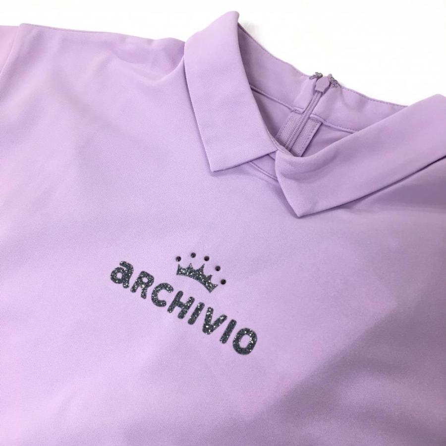 archivio（アルチビオ） 【新品】アルチビオ 襟付半袖シャツ パープル