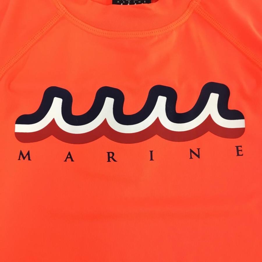 【新品】ムータマリン Tシャツ オレンジ ロゴプリント ストレッチ レディース XS ゴルフウェア muta muta MARINE（ムータマリン） 【新品】ムータマリン Tシャツ オレンジ