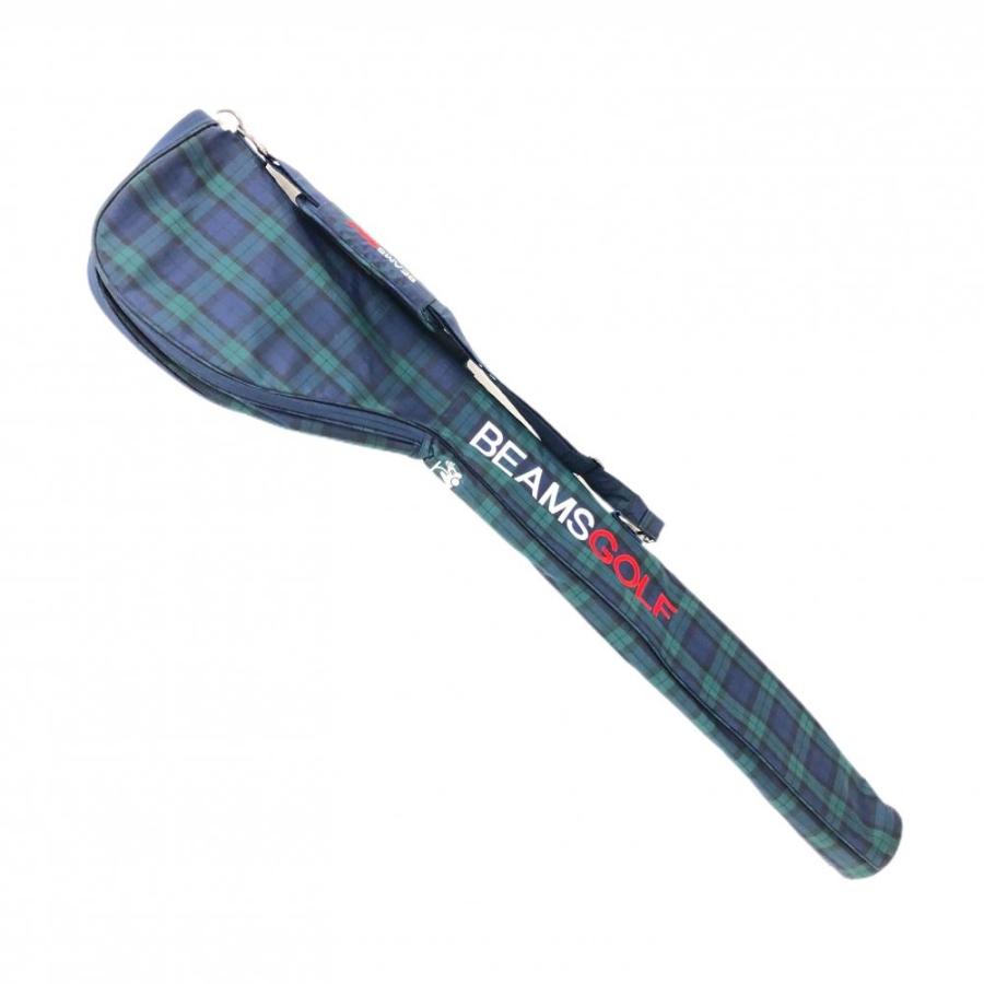 BEAMS GOLF クラブケース、 ネイビー・グリーンチェック BEAMS GOLF（ビームス ゴルフ） クラブケース ネイビー×グリーン