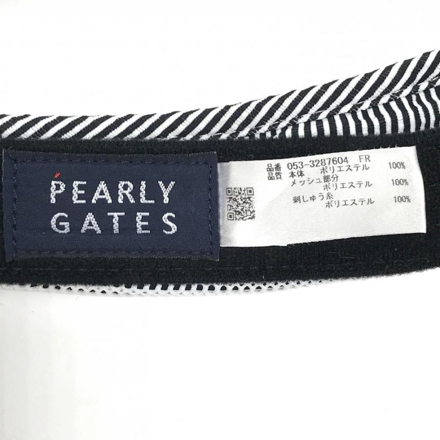 PEARLY GATES ボーダー ネイビー ホワイト（希少）バイザーは、おまけ PEARLY GATES（パーリーゲイツ） 【超美品】パーリーゲイツ サン