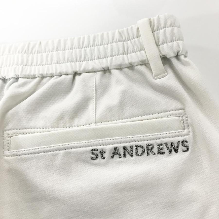 セントアンドリュース 白　メンズパンツ Lサイズ St ANDREWS 【超美品】セントアンドリュース パンツ 白 ストレッチ