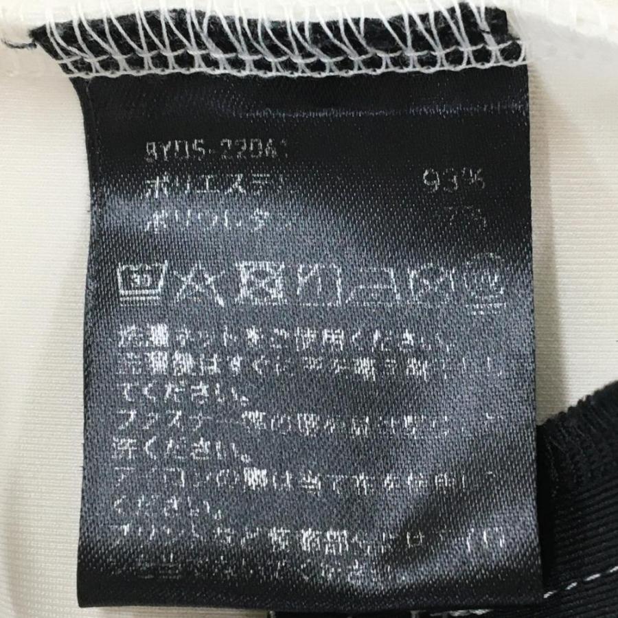 ハチヤーズ　8YARDS ゴルフ　フルジップウインドベスト　L 極美品　春ゴルフ 超美品】ハチヤーズ フード付アウターベスト 白×黒 ダンボールニット