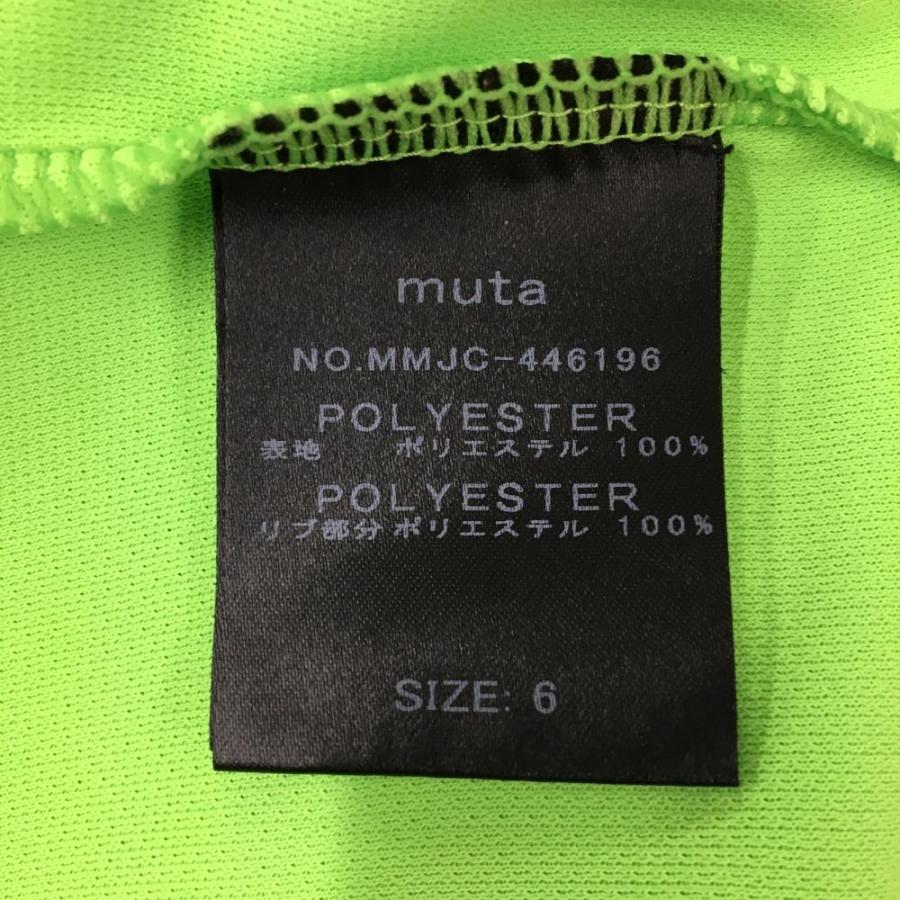 muta marine ゴルフシャツ サイズ7 黒/蛍光グリーン muta MARINE（ムータマリン） 【美品】ムータマリン 半袖ハイネック