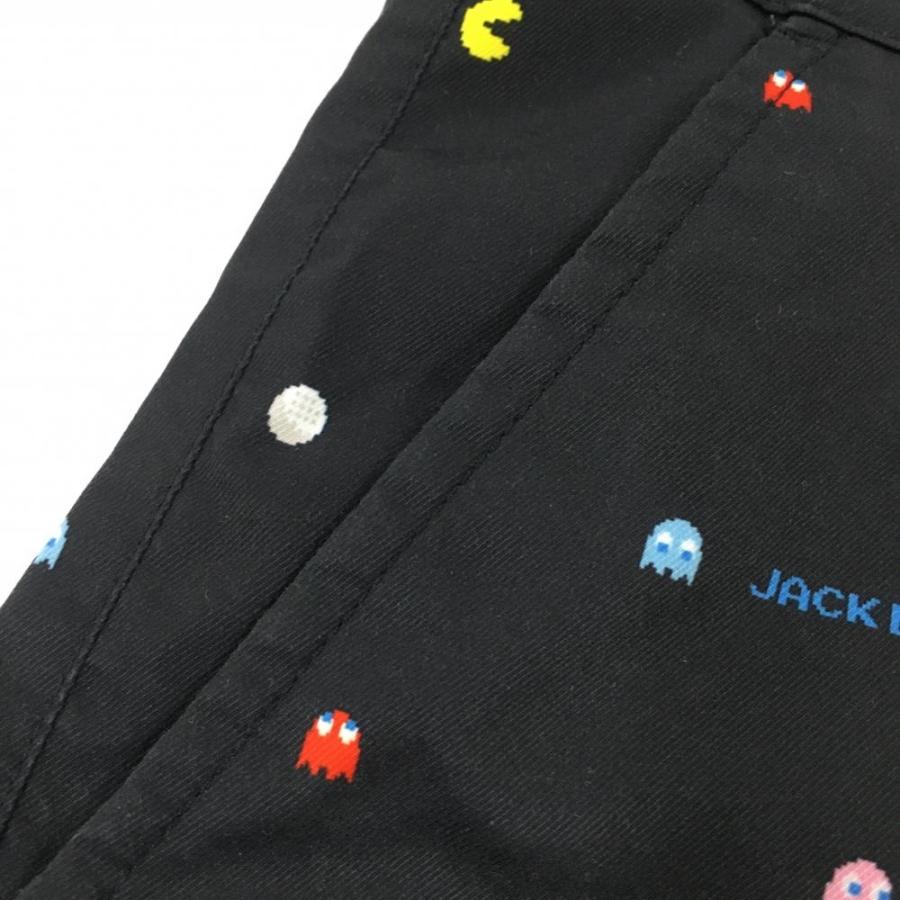 JACK BUNNY パックマン刺繍 ショートパンツ Jack Bunny!!（ジャックバニー） ジャックバニー×パックマン ハーフ