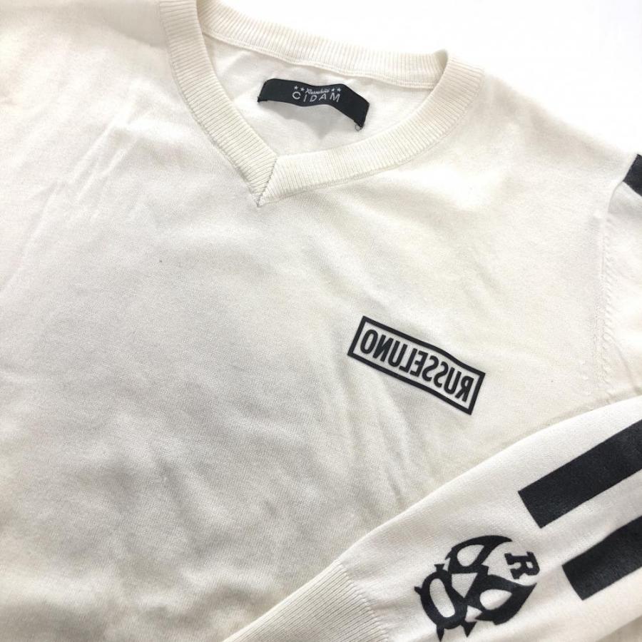 Russeluno（ラッセルノ） 【美品】ラッセルノ セーター 白×黒