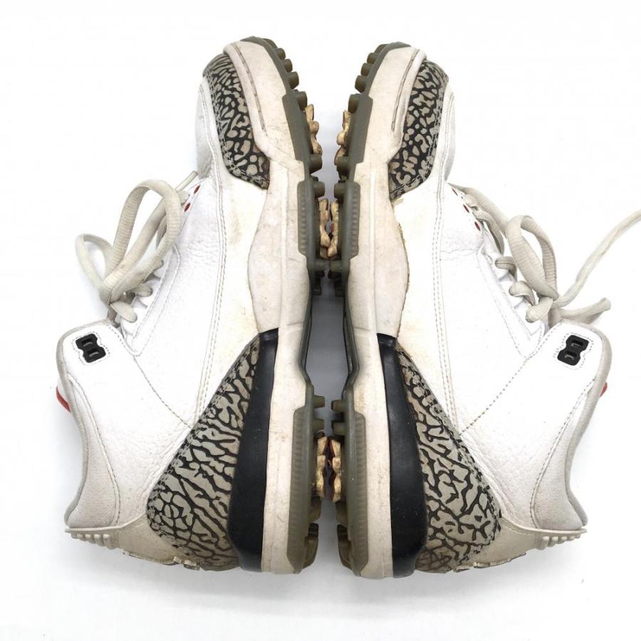 ゴルフシューズ　29 センチ　Nike Air Jordan ベージュ/ホワイト NIKE（ナイキ） ゴルフシューズ 白 AJ3783-100 Air Jordan 3 Retro