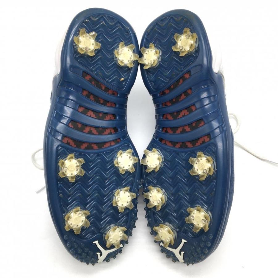 【美品】ナイキ ゴルフシューズ 白×ブルー DH4120-101 Air Jordan 12 Low メンズ 27.0 ゴルフウェア NIKE_4