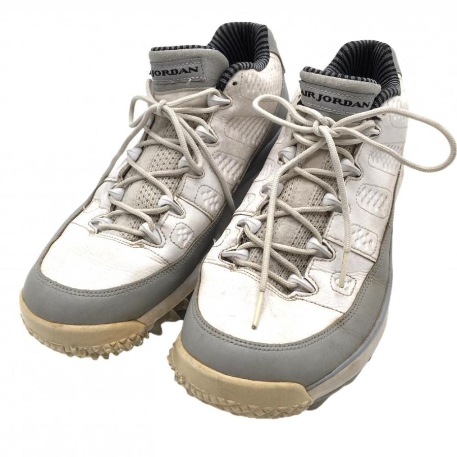 NIKE（ナイキ） ゴルフシューズ 白×グレー 833798-103 エアジョーダン9
