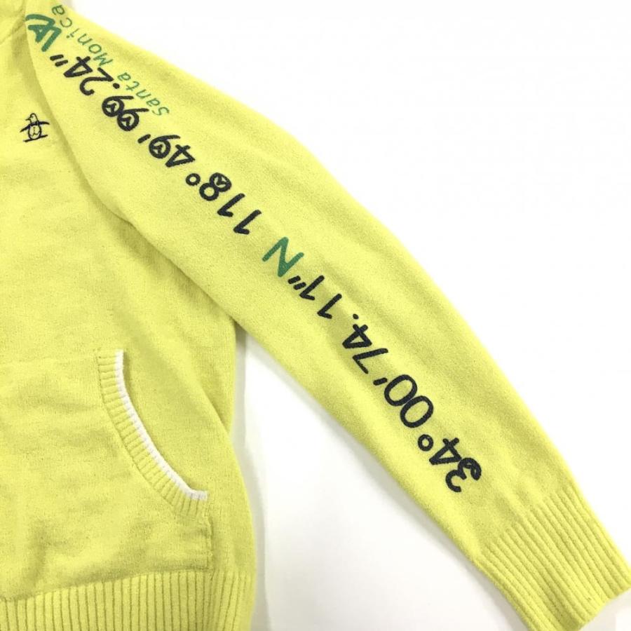 Munsingwear（マンシングウェア） ニットジップパーカー イエロー 微