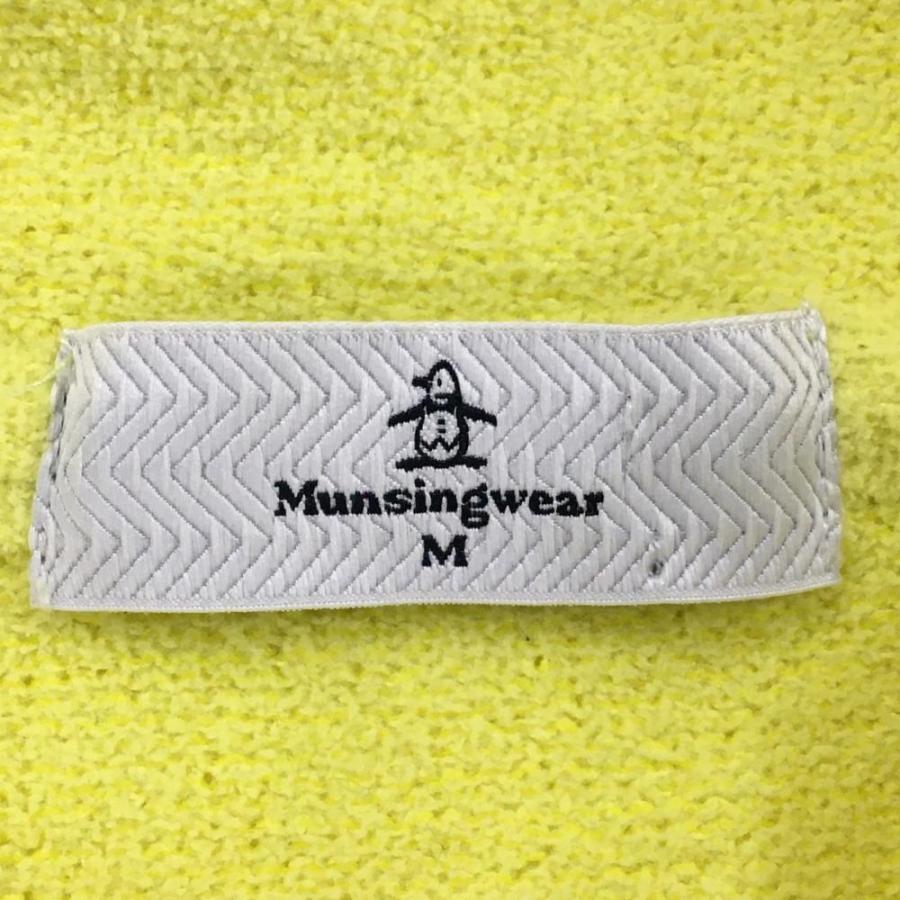 Munsingwear（マンシングウェア） ニットジップパーカー イエロー 微
