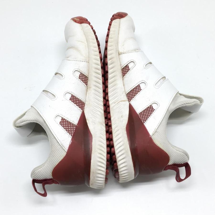  アディダス pure l Boa PLUS ゴルフ adidas（アディダス） ゴルフシューズ 白×ボルドー 一部チェック