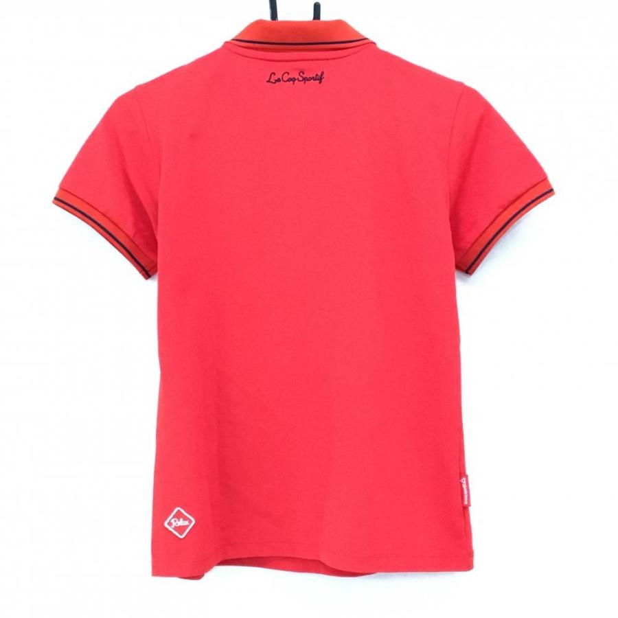 GOLF ルコックゴルフ 半袖ポロシャツ レッド系 M ゴルフ タグ付き新品 le coq sportif GOLF（ルコックスポルティフ ゴルフ） ルコックゴルフ