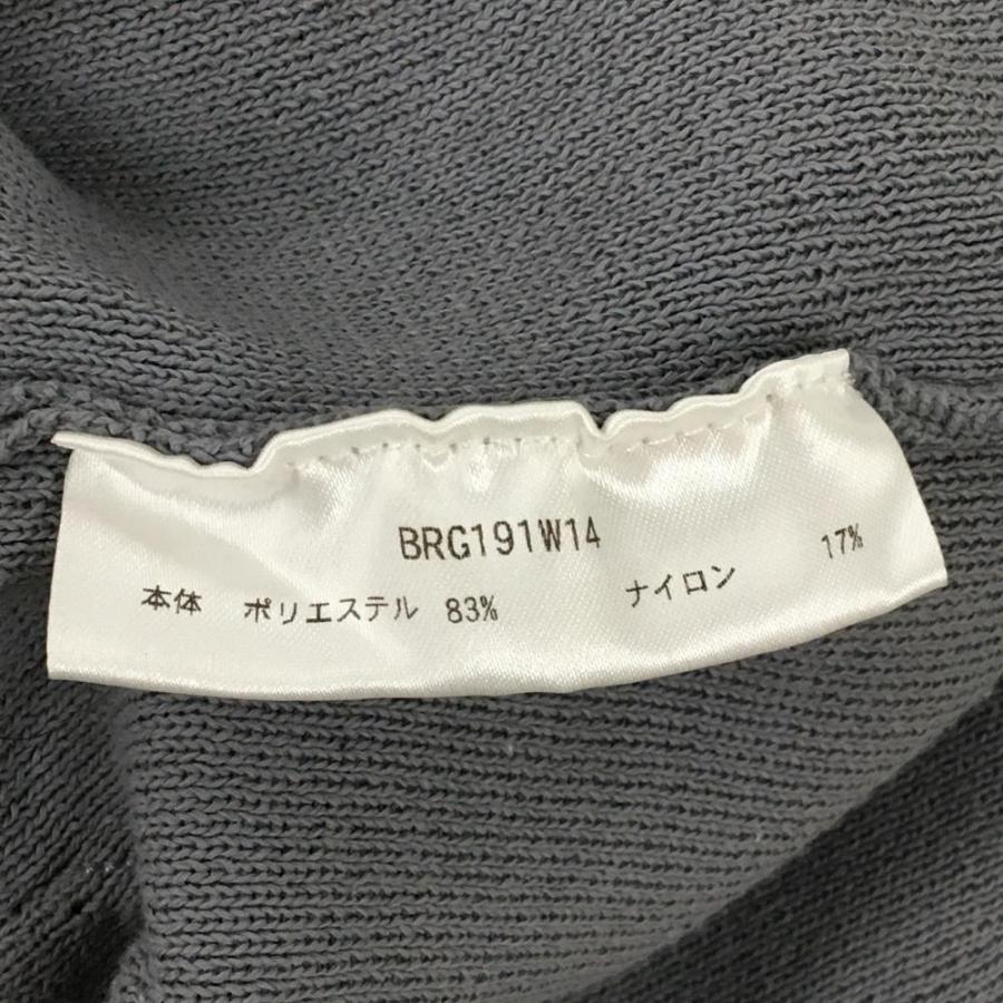 【美品】ブリーフィング ニットワンピース グレー×蛍光イエロー 袖口・裾ライン ハーフジップ  レディース S ゴルフウェア BRIEFING_4