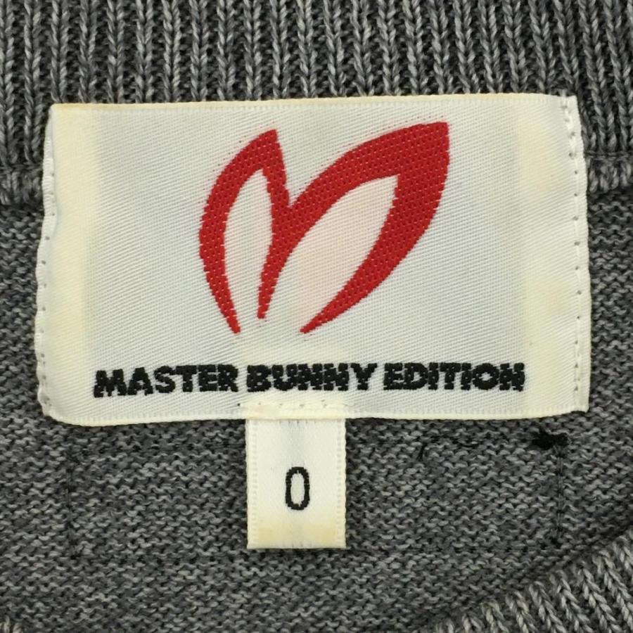 【美品】マスターバニー×バットマン セーター 杢グレー ウール混 ニット レディース 0(S) ゴルフウェア MASTER BUNNY EDITION MASTER BUNNY EDITION（マスターバニーエディション） 【美品