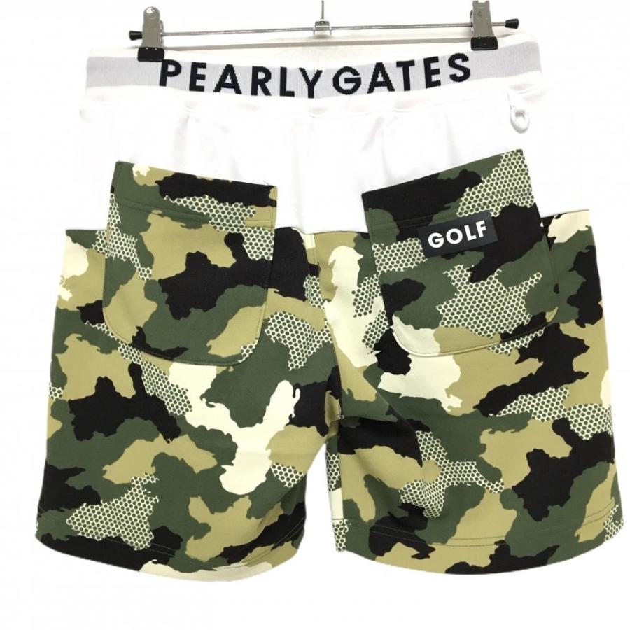 PEARLY GATES（パーリーゲイツ） ハーフパンツ 白×カーキ×ベージュ 