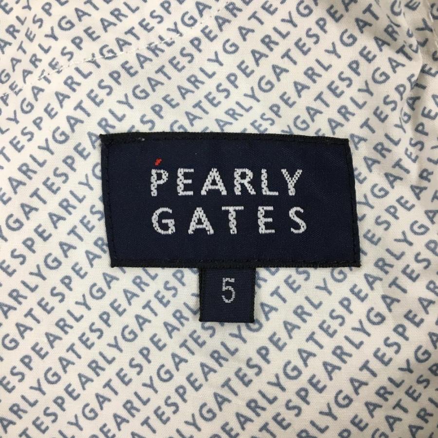 【美品】PEARLY GATES パンツ 総柄 ロゴプリントゴルフ ブラック 5 PEARLY GATES（パーリーゲイツ） 【美品】パーリーゲイツ パンツ 白×黒
