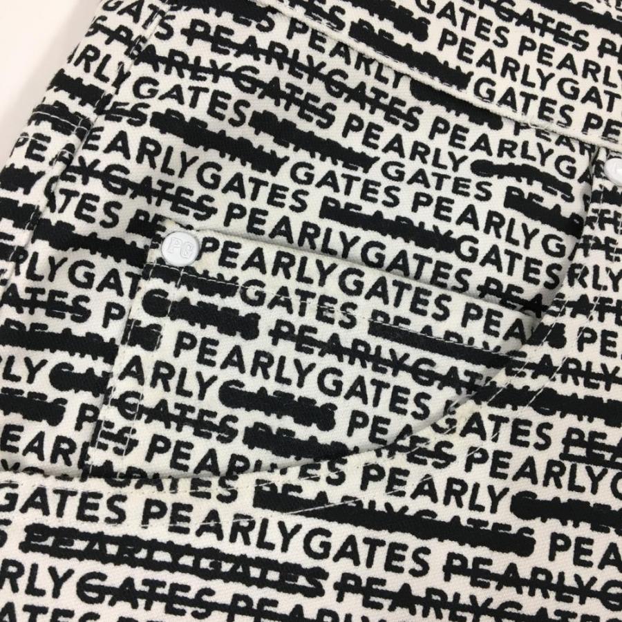 PEARLY GATES（パーリーゲイツ） 【美品】パーリーゲイツ パンツ 白×黒