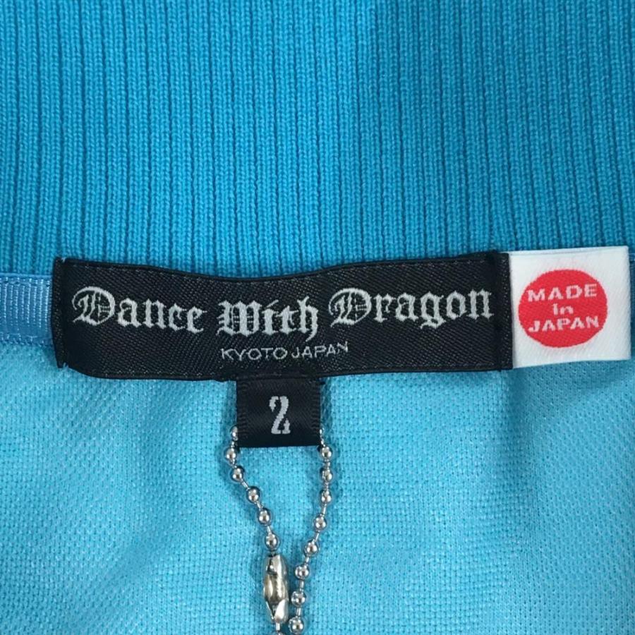 【未使用品】ダンスウィズドラゴン ジャケットブルゾン ライトブルー系×グリーンブルー系 メンズ 2(M) ゴルフウェア Dance With Dragon Dance With Dragon（ダンスウィズドラゴン） 【未使用品】ダンスウィズ