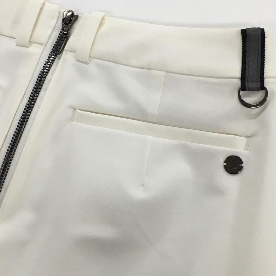 LANVIN SPORT ランバンスポール ゴルフスカート 38 白　美品 LANVIN SPORT（ランバンスポール） ストレッチスカート 白 サイド