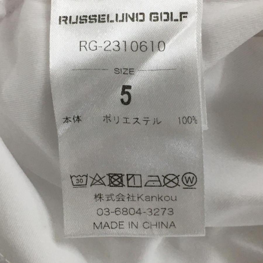 Russeluno（ラッセルノ） 【美品】ラッセルノゴルフ 半袖ポロシャツ 白