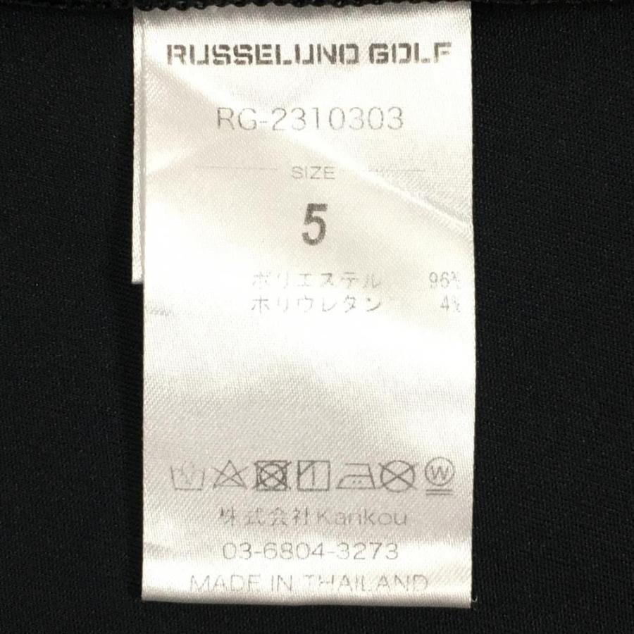 Russeluno（ラッセルノ） 【美品】ラッセルノゴルフ 半袖ポロシャツ 黒