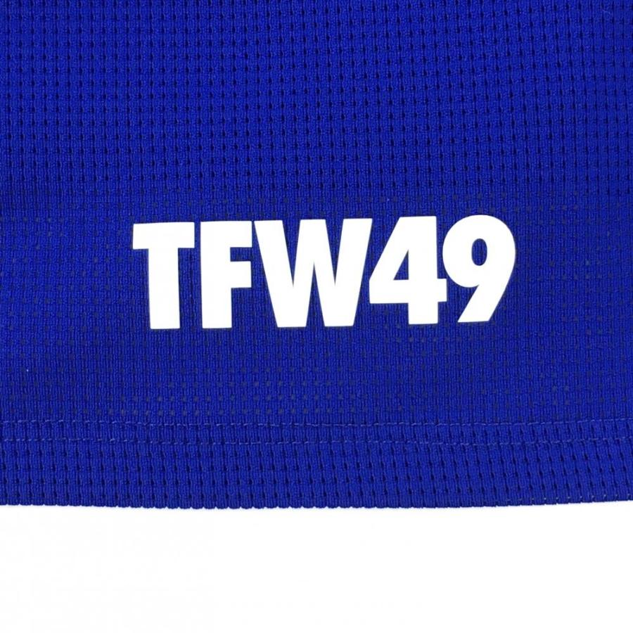 新品❤️TFW49❤️ノースリーブ TFW49 【超美品】TFW49 ノースリーブシャツ ブルー メッシュ タンク
