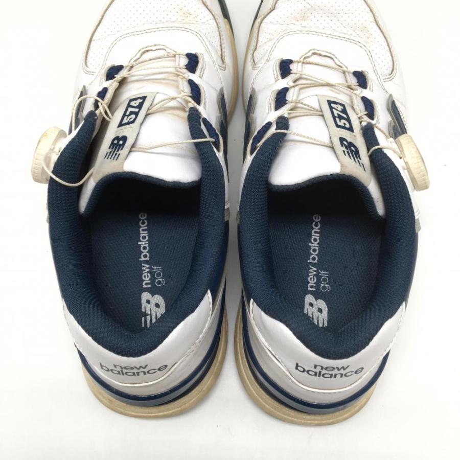 New Balance（ニューバランス） ゴルフシューズ 白×ネイビー UGBS574J