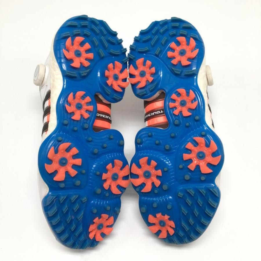 adidas（アディダス） ゴルフシューズ 白×ブルー GY5336 ダイヤル式