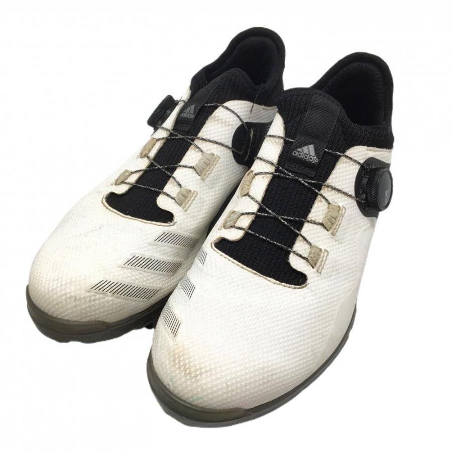 adidas（アディダス） ゴルフシューズ 白×黒 FZ1032 ダイヤル式 BOA