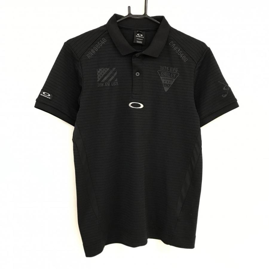 OAKLEY（オークリー） 【超美品】オークリー 半袖ポロシャツ 黒系