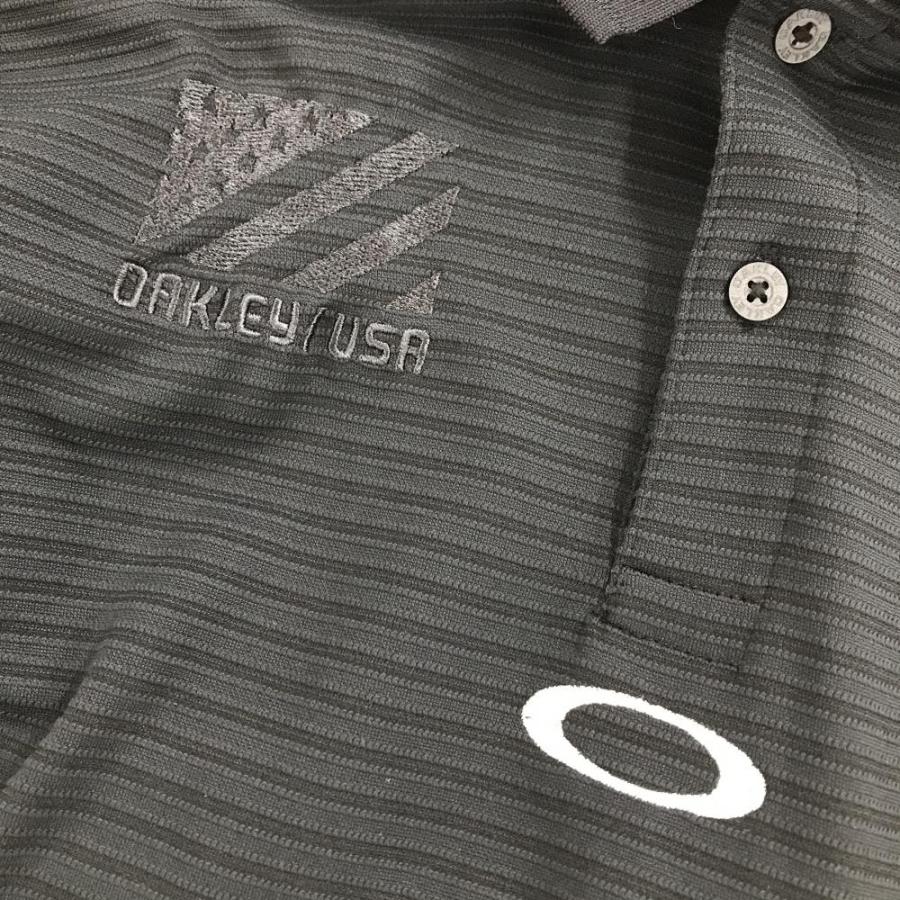 OAKLEY（オークリー） 【超美品】オークリー 半袖ポロシャツ 黒系