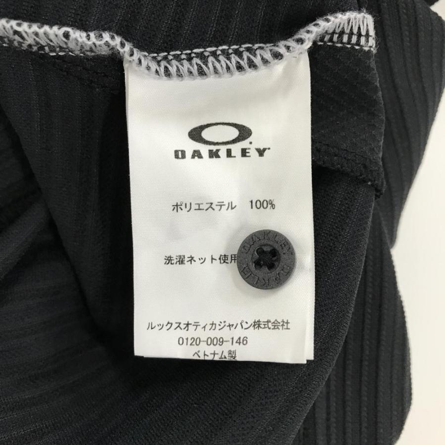 【美品】OAKLEY オークリー ゴルフウェア ナイロン ドローコード 刺繍 OAKLEY（オークリー） 【超美品】オークリー 半袖ポロシャツ 黒系